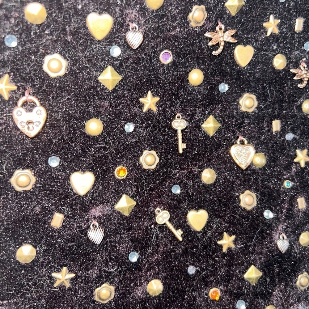 Capelli Brown Shoulder Bag with Jewels and Charms - Picture 9 of 14